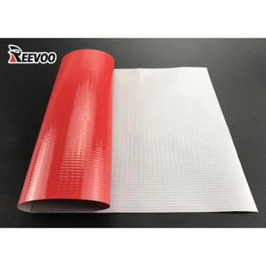 Tela de carpa de lona laminada brillante de PVC utilizada para la cubierta del camión