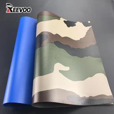 Material de toldo de lona de camión laminado de PVC resistente para cubierta de tienda