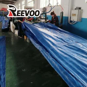 Lona de PE con revestimiento azul