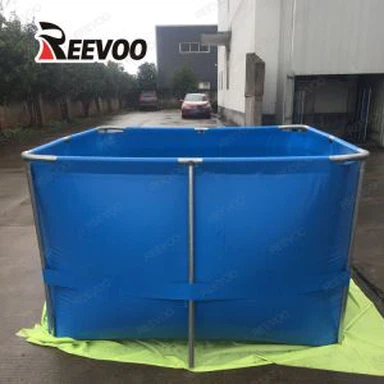 Tanque de peces con marco para piscifactoría